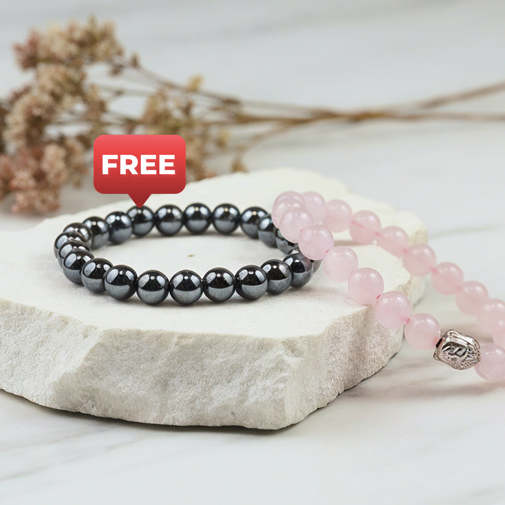 Rose Quartz Bracelet & The Real Money Magnet Bracelet
