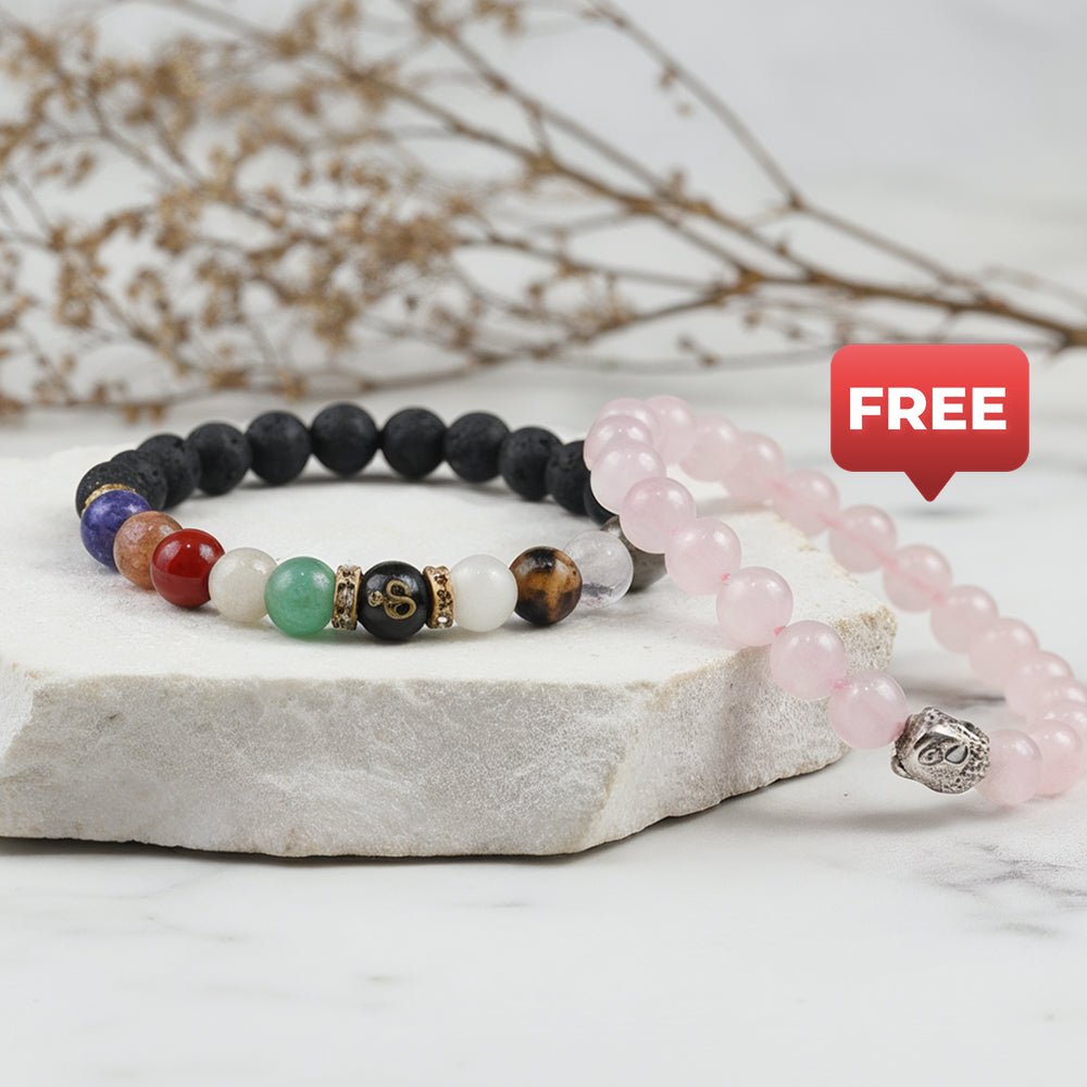Navgrah Bracelet & Rose Quartz Bracelet