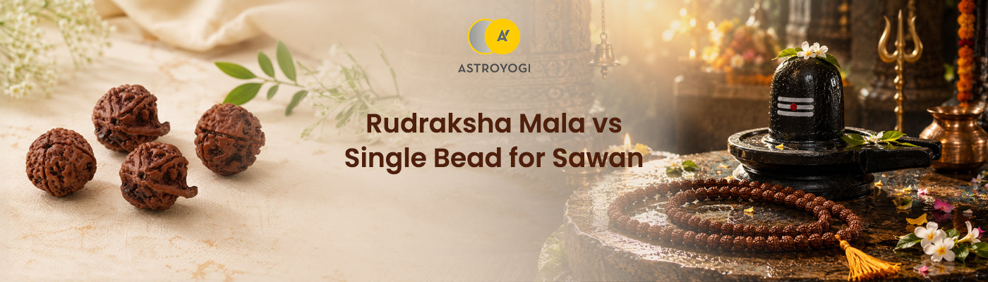 Rudraksha Mala vs Single Bead