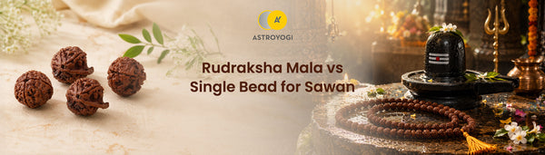 Rudraksha Mala vs Single Bead: What to Choose for Sawan Worship?