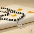 Lord Murugan Vel Pendant | Silver Cap Karungali Mala Govt. Certified