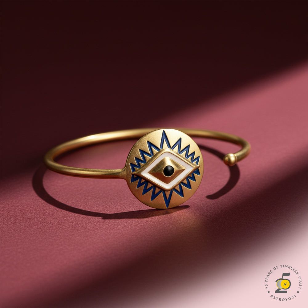 Gold Plated Evil Eye Bracelet