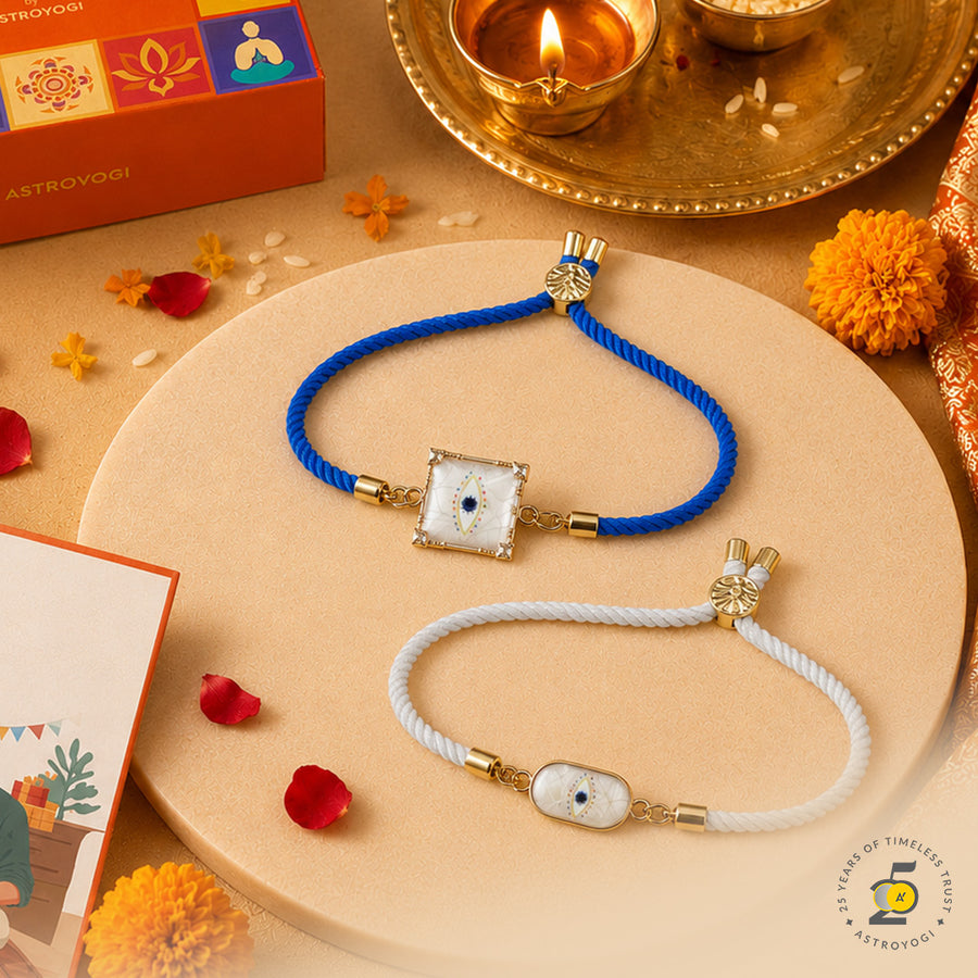 Evil Eye Guardian Rakhi Set