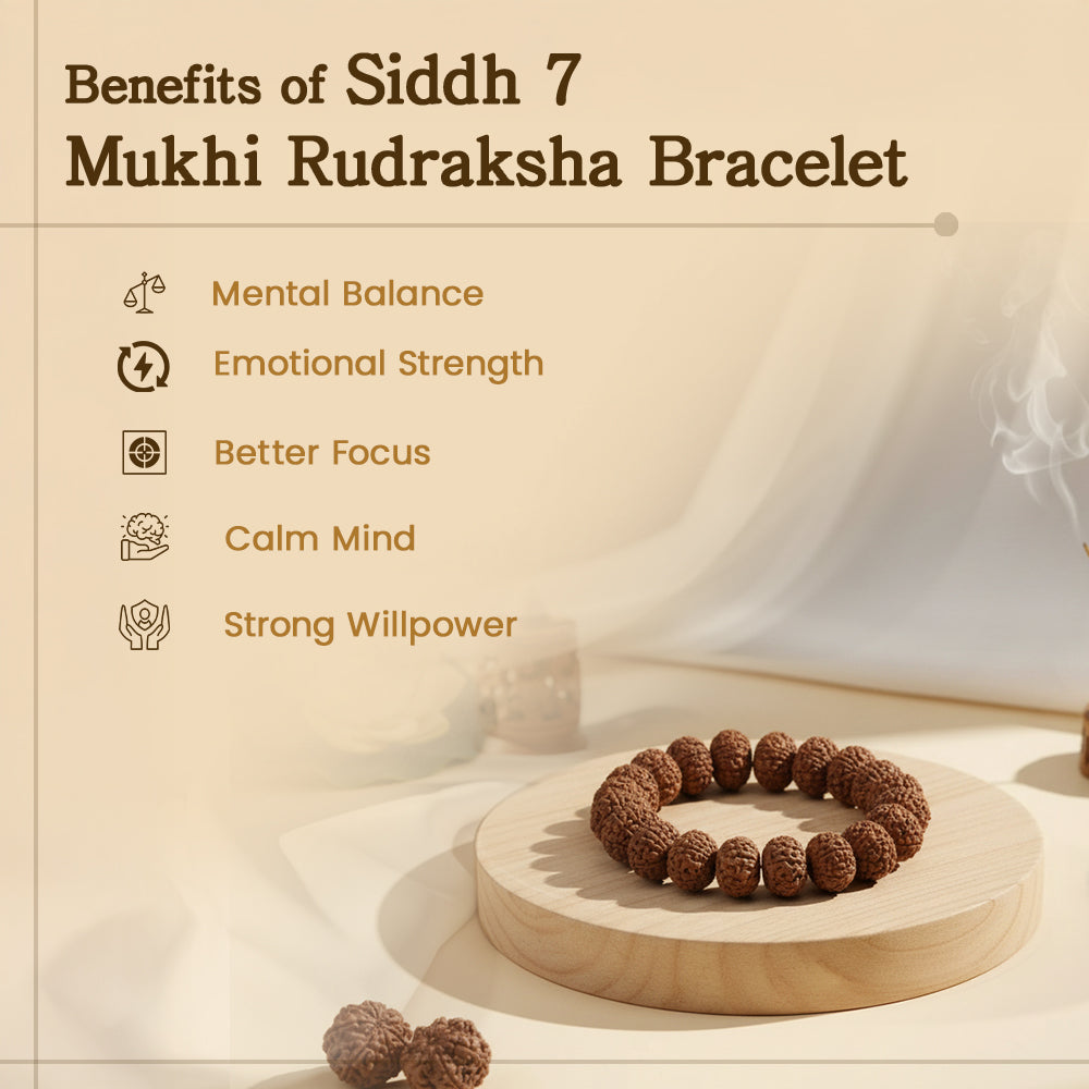 7 Mukhi Rudraksha Bracelet