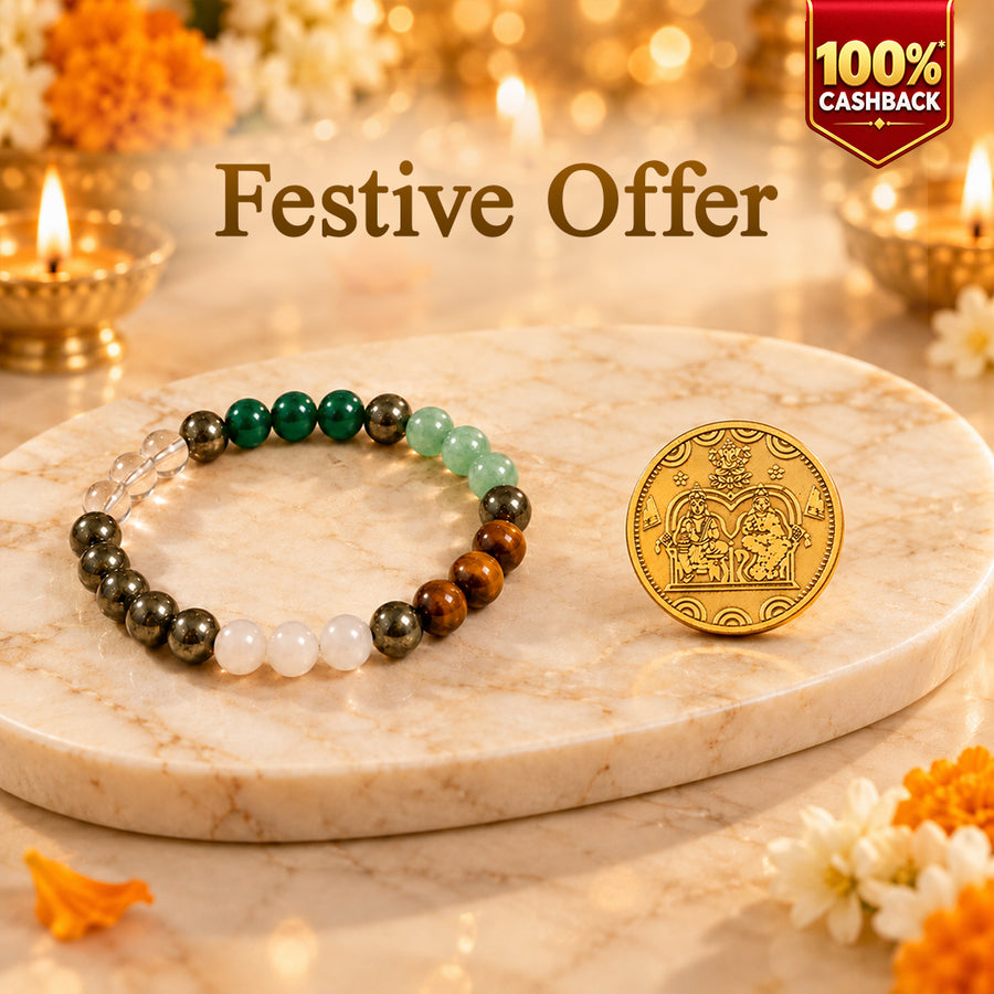 Kuber Coin & Dhan Yog Bracelet Combo