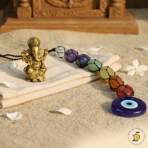 Ganesha & 7 Chakra Evil Eye Protection Set