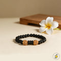 Karungali Rudraksha Damru Bracelet Govt. Certified