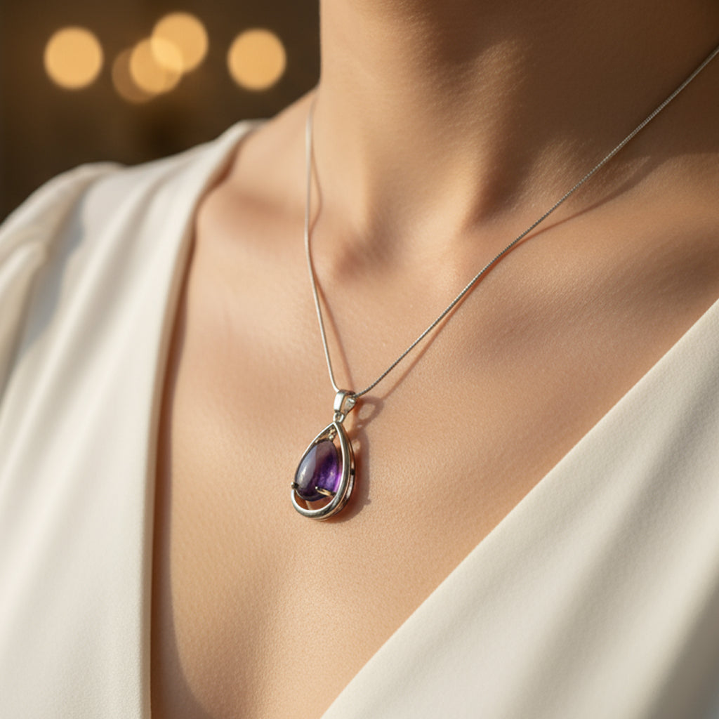 Buy Amethyst Pendants Online | Shop for Healing Stone Pendants at