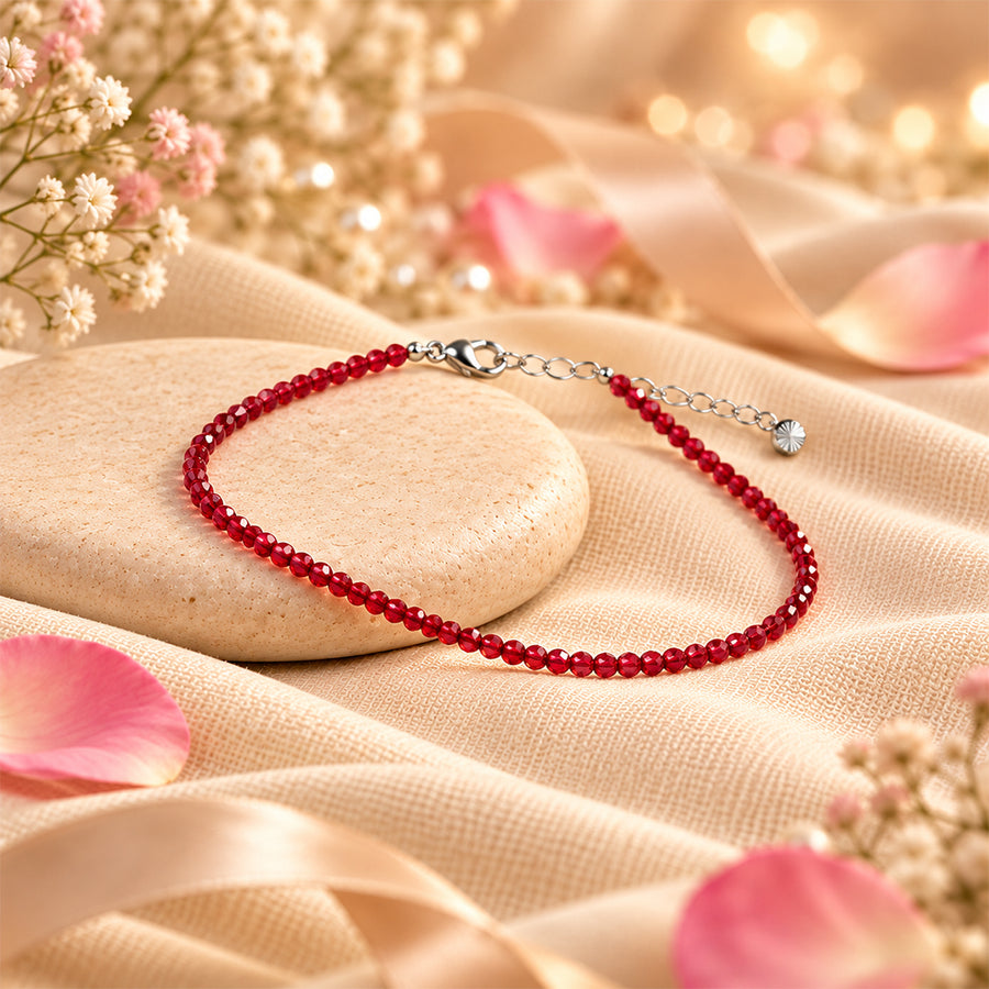 Garnet Anklet