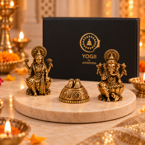 Brass Diwali Gift Set for Wealth & Blessings