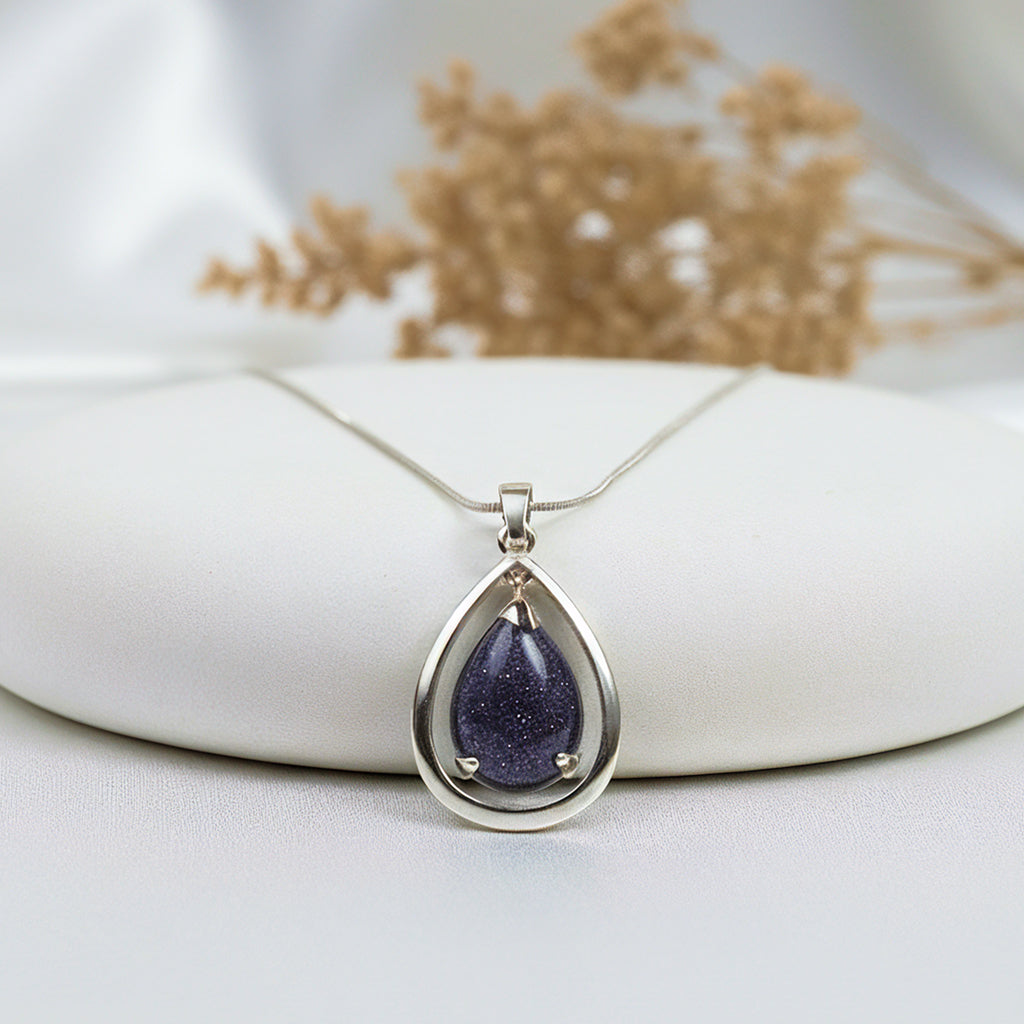 Black Sun Stone Pendant