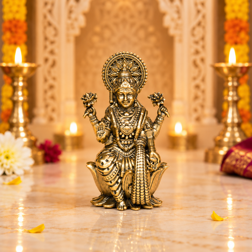 Shubh Brass Laxmi Idol