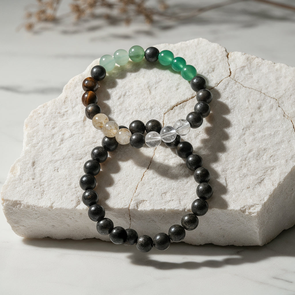 Dhan Yog Bracelet & Raw Pyrite Bracelet