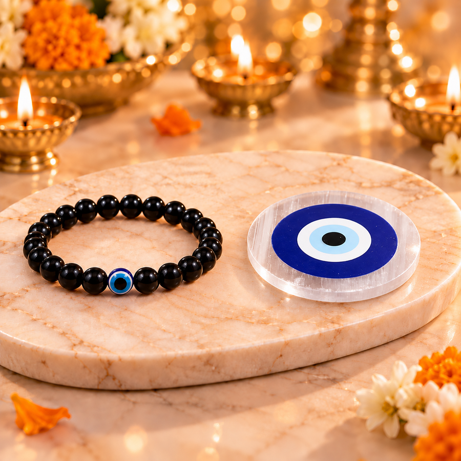 Evil Eye Bracelet with Evil Eye Plate