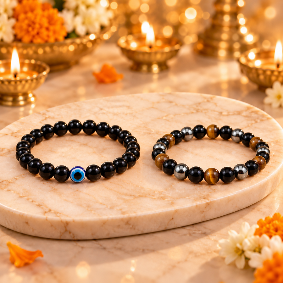 Triple Protection Bracelet & Evil Eye Bracelet