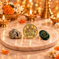 Kuber Coin & Money Coin with FREE Raw Pyrite Stone