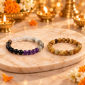 Cat's Eye Bracelet & Rahu Ketu Bracelet Combo