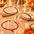 Raw Pyrite Anklet & Dhan Yog Anklet with FREE Garnet Anklet