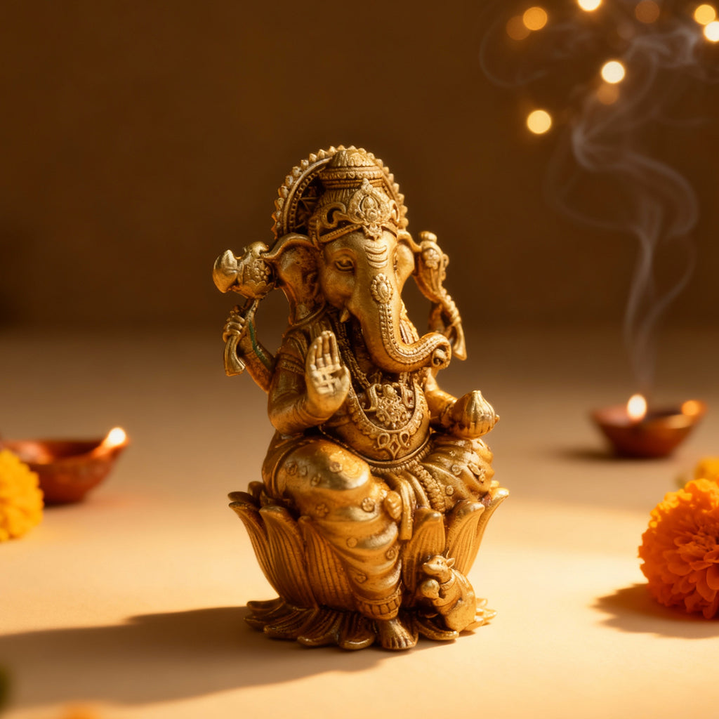 Brass Ganesh Idol