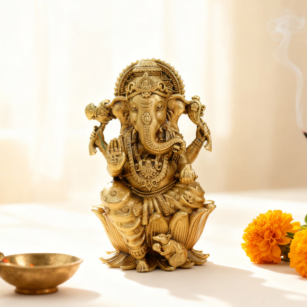 Brass Ganesh Idol