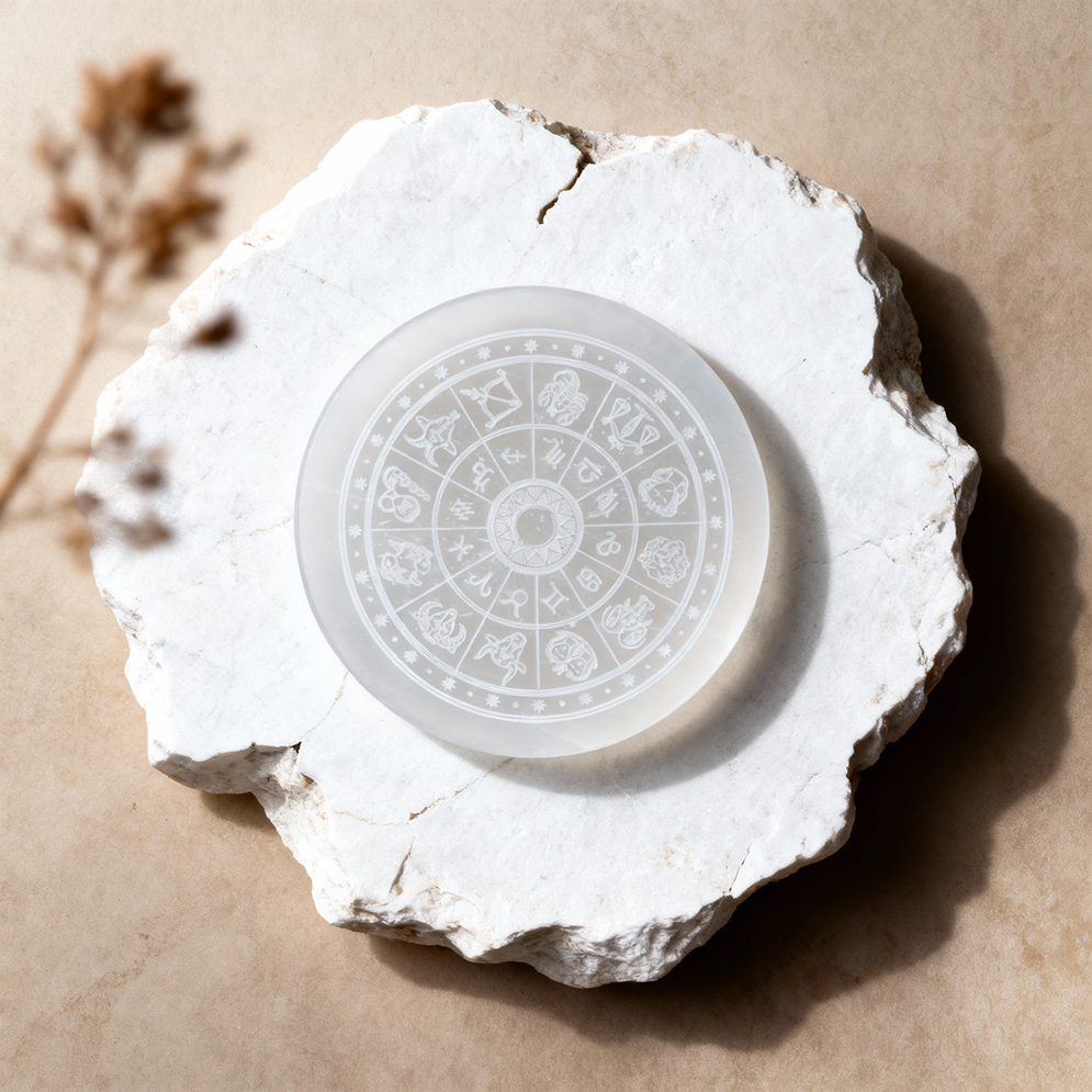 Selenite Charging Plate for Crystals