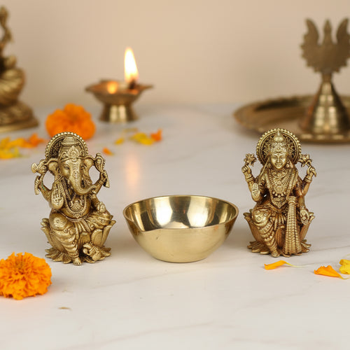 Lakshmi Ganesh & Diya Gift Set