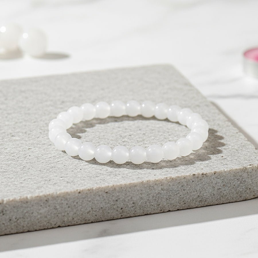 White Moonstone Bracelet