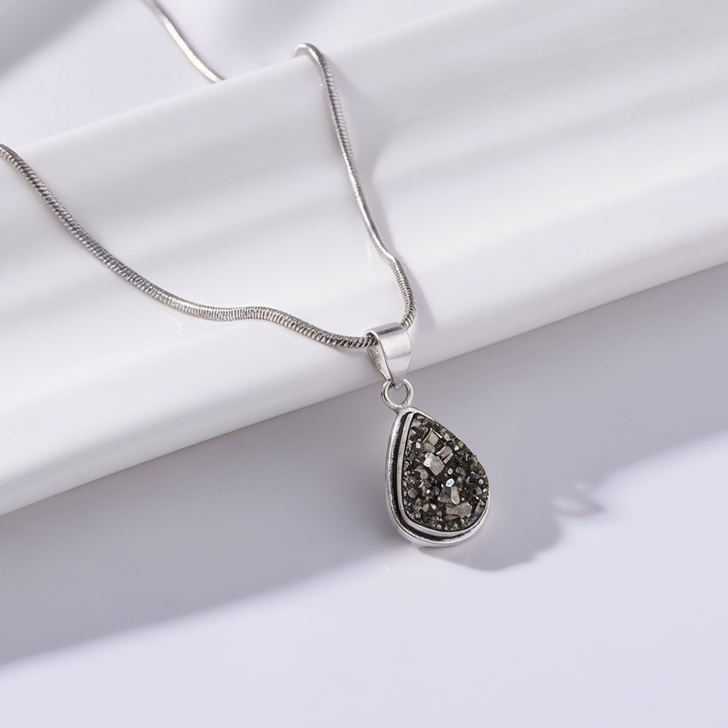 Pyrite Drop Pendant