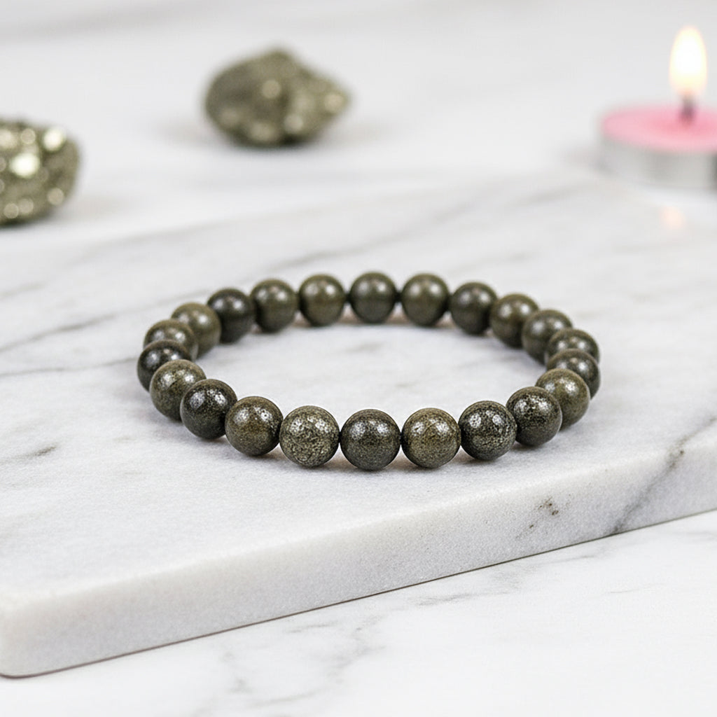 Raw Pyrite Bracelet