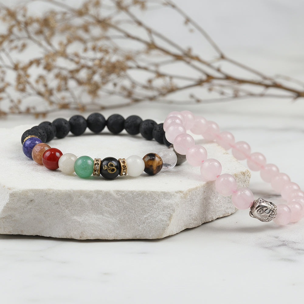 Navgrah Bracelet & Rose Quartz Bracelet