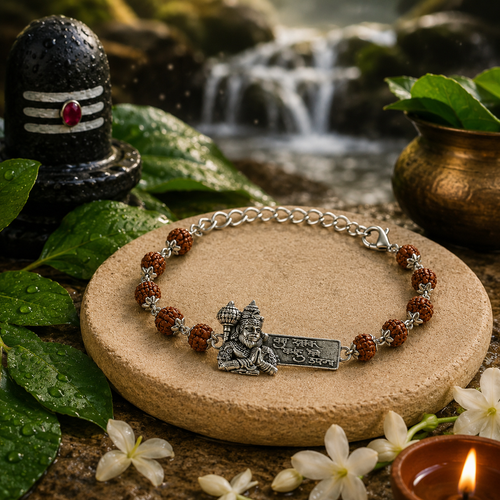 Rudraksha Hanuman Mantra Bracelet