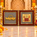 Raw Pyrite Vyapar Vriddhi Frame Combo