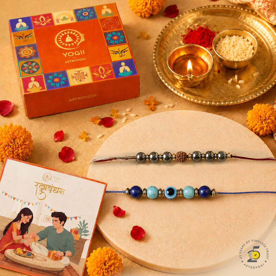 Evil Eye Prosperity Rakhi Set