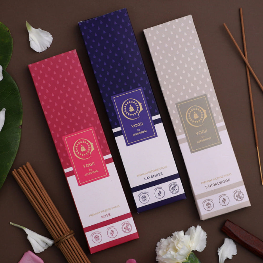 Buy Sandalwood, Lavender & Rose Incense Sticks Online | Shop for